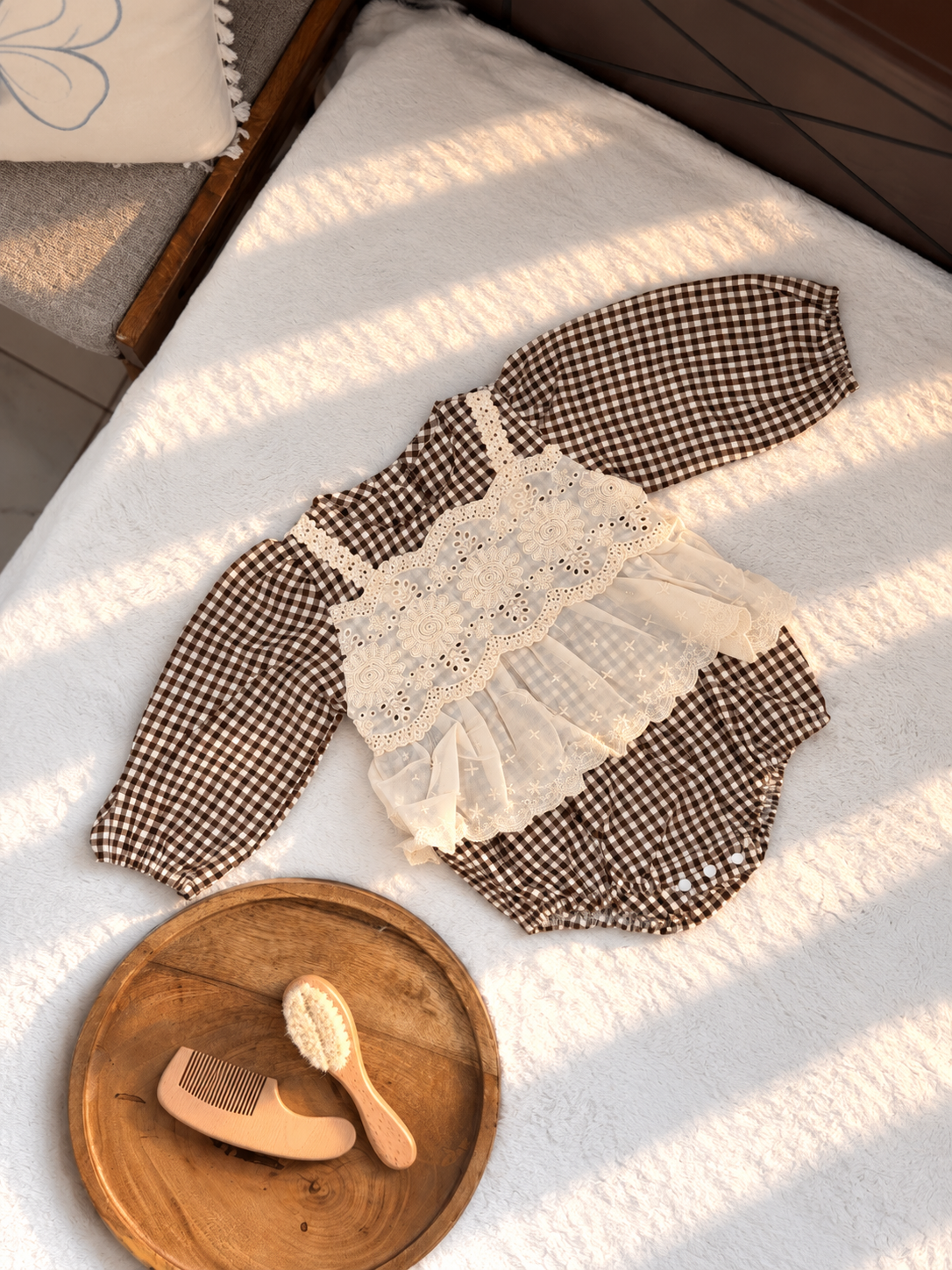 Gingham Romper