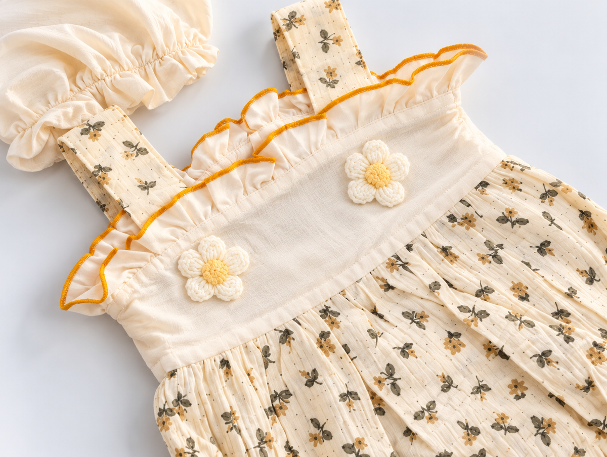 Ruffle Floral Romper Set for Baby Girls