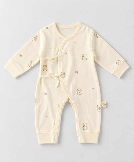 Knitted Bears Baby Romper