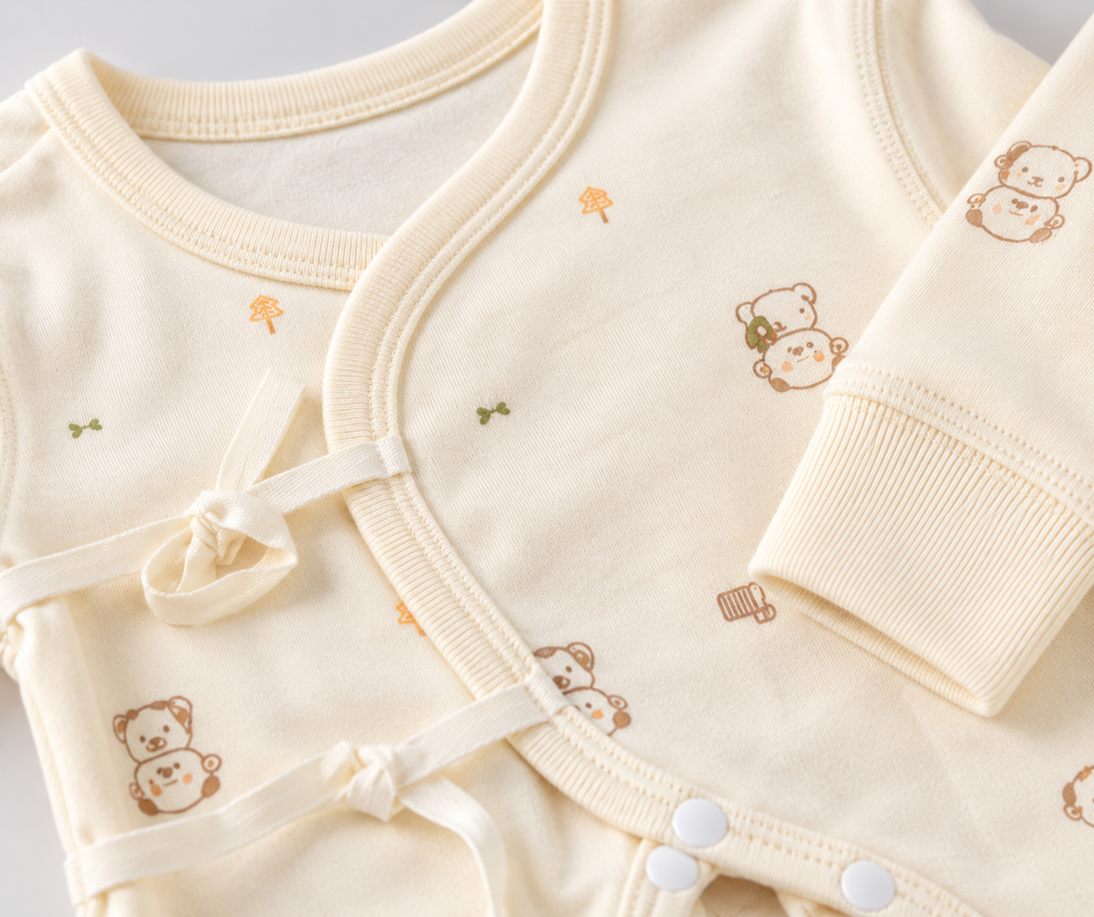 Knitted Bears Baby Romper