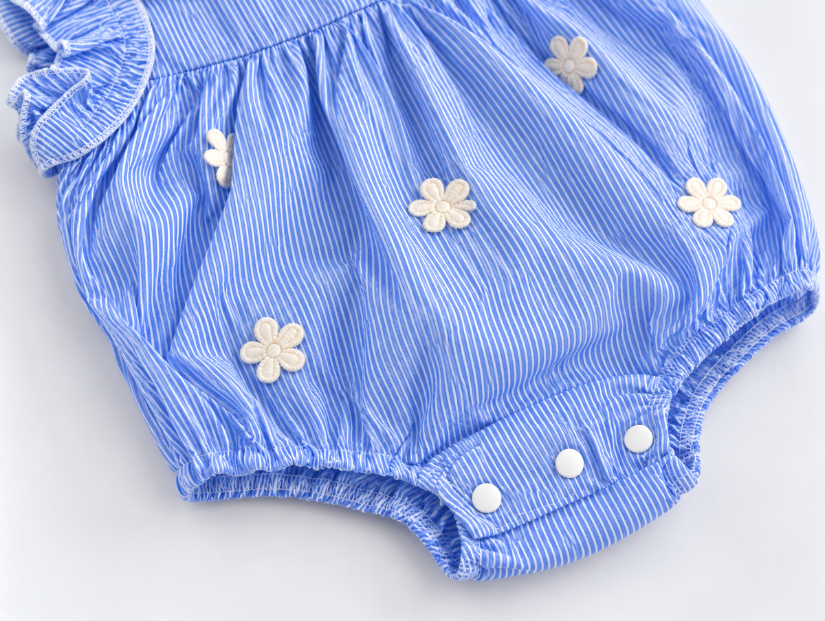Blueberry Floral Romper