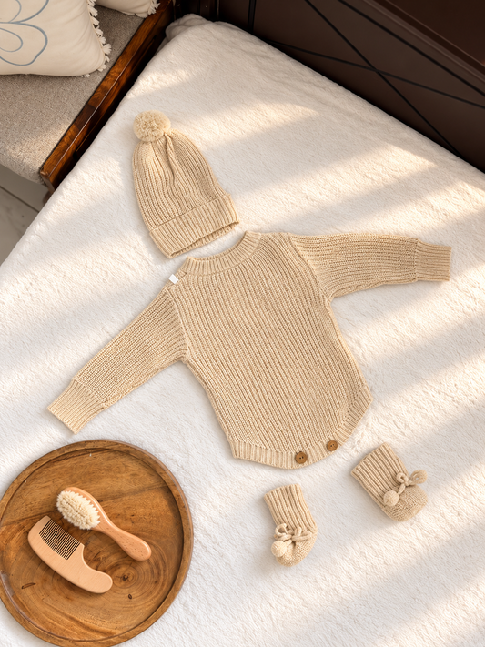 Knitted 3-Piece Baby Set