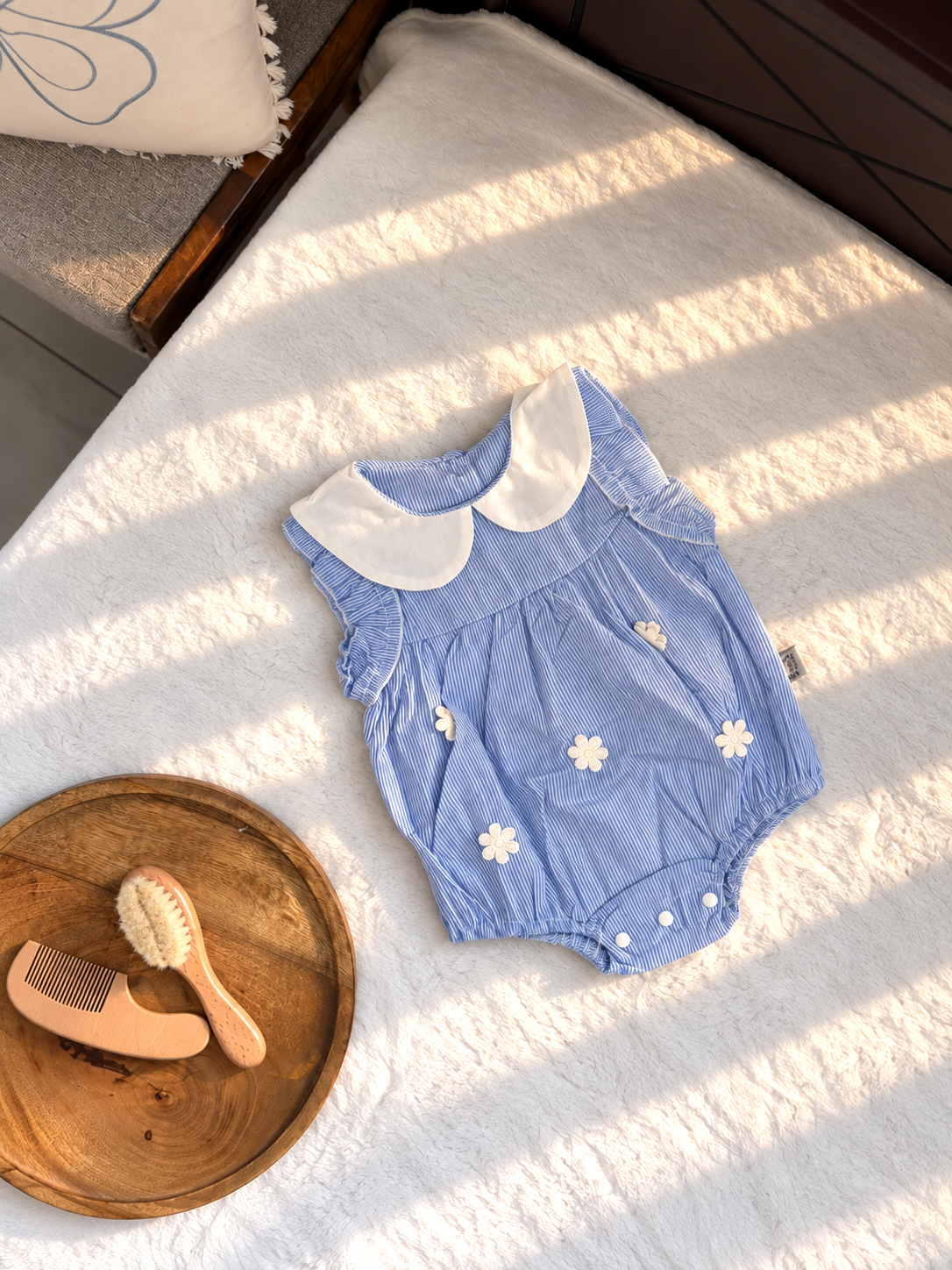Blueberry Floral Romper