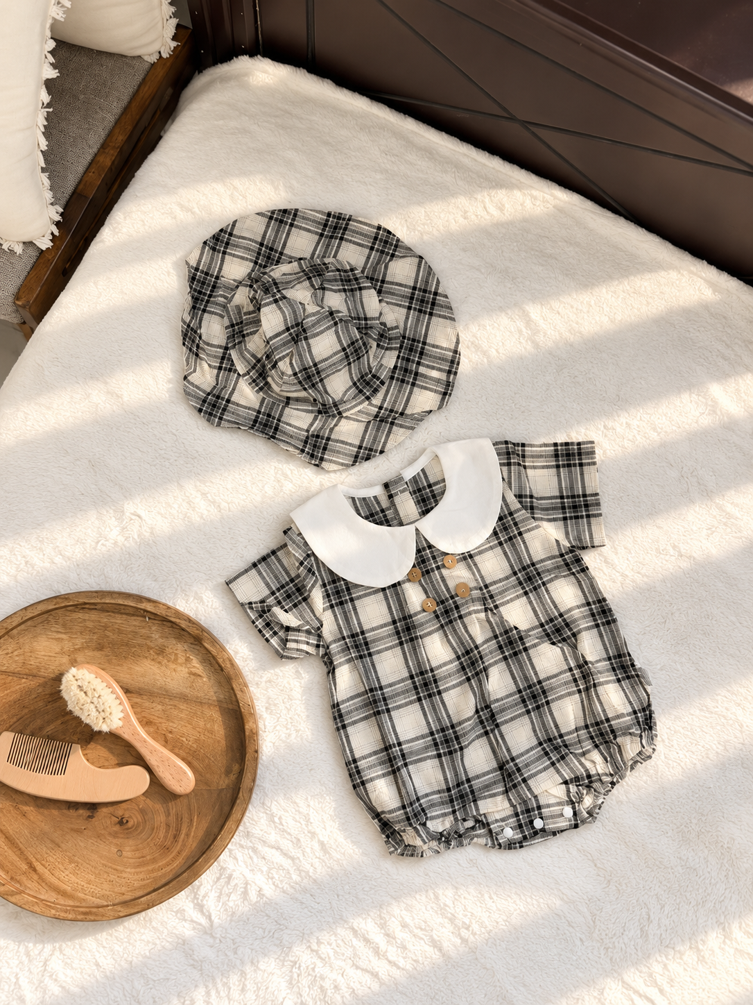 Plaid Romper Set – view 2