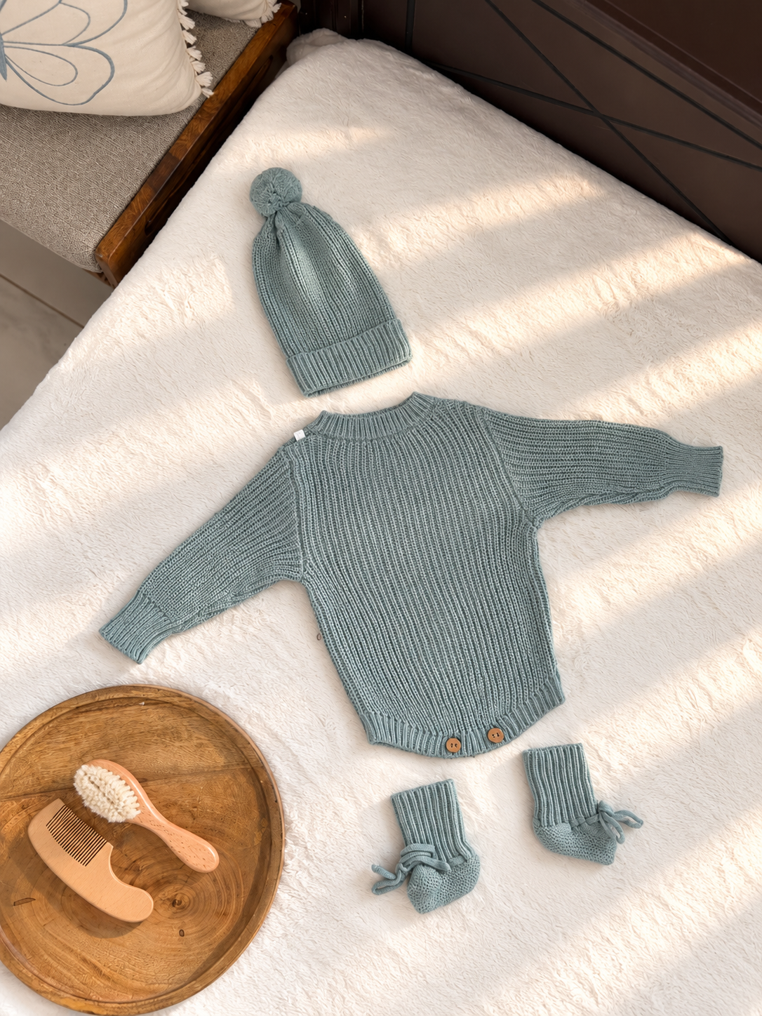 Knitted 3-Piece Baby Set