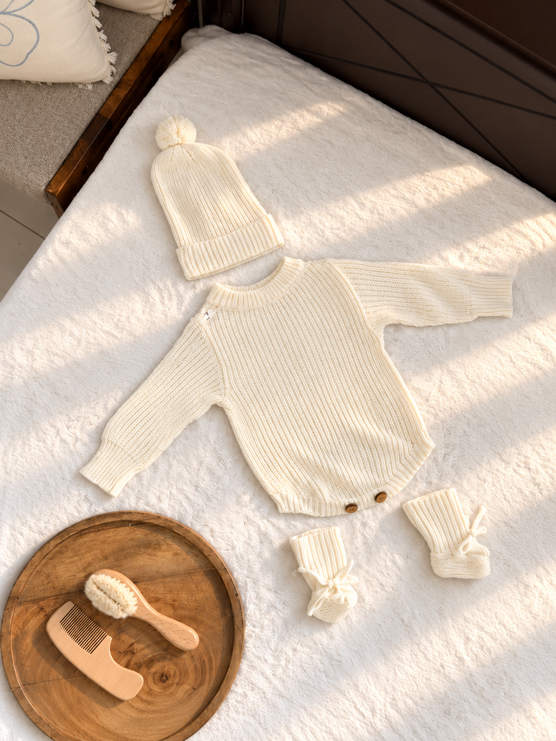 Knitted 3-Piece Baby Set