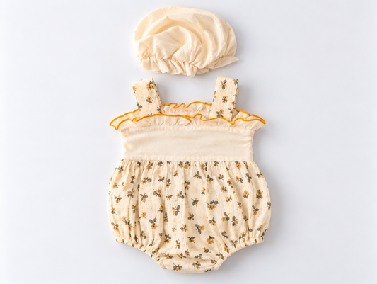 Ruffle Floral Romper Set for Baby Girls