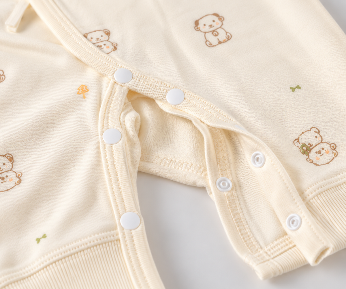 Knitted Bears Baby Romper