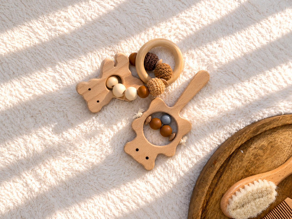 Wooden Baby Rattle