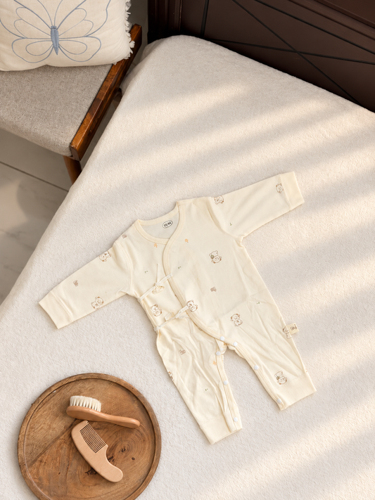 Knitted Bears Baby Romper